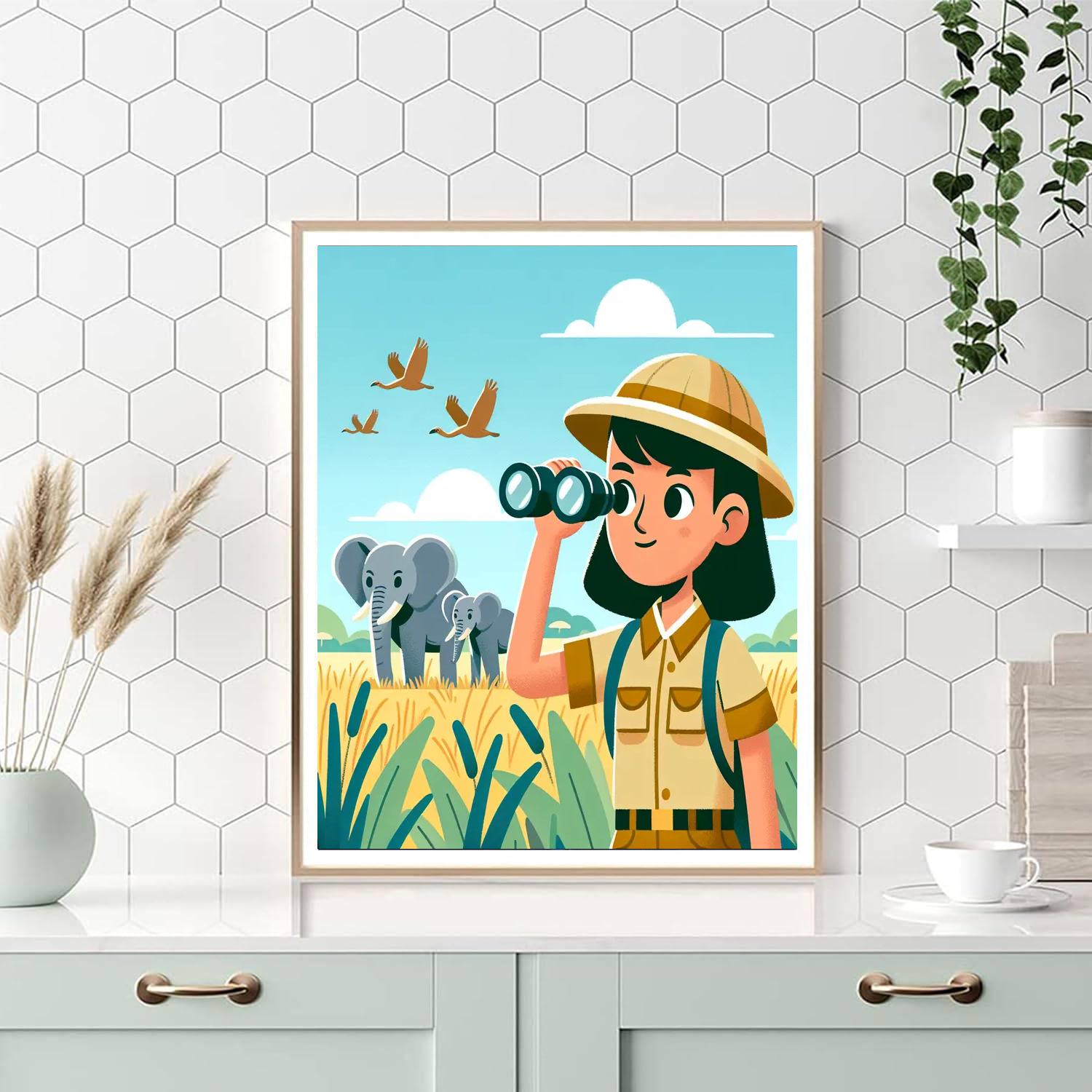 Wild Adventure Safari Painting Number Kit