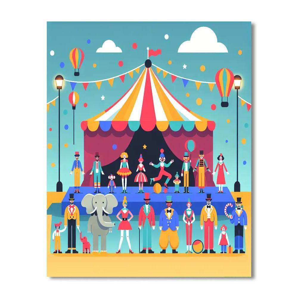 Circus Spectacular Show Paint By Number