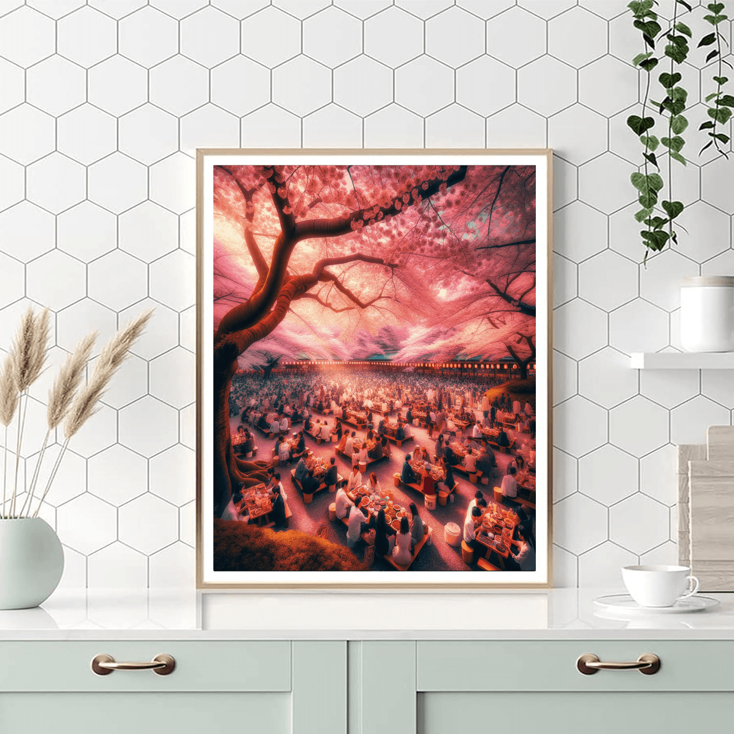 Tokyo Cherry Blossom Festival - Japan Paint By Numbers