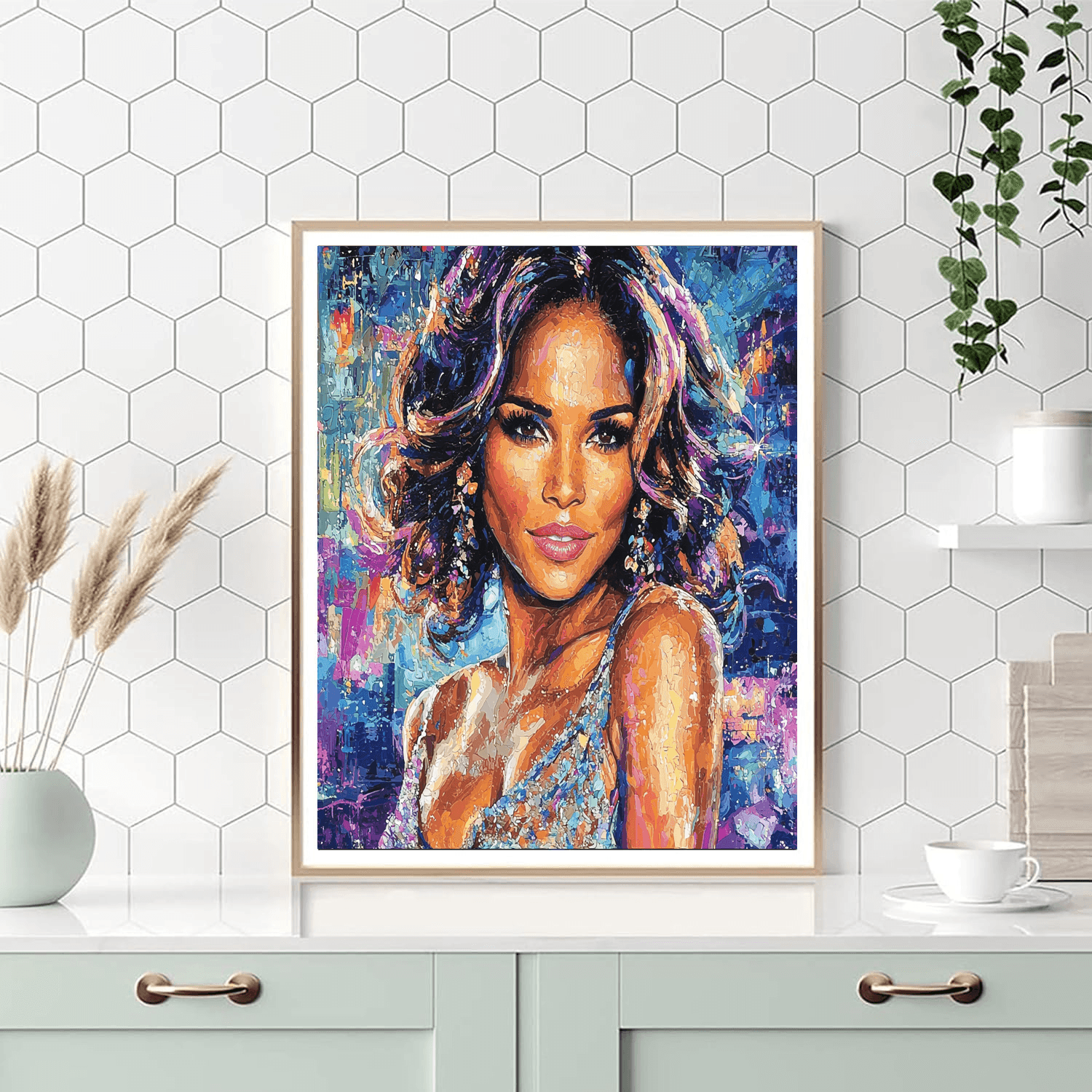 Halle Berry: The Fierce Elegance Of Hollywood's Trailblazer Painting By Numbers Kit
