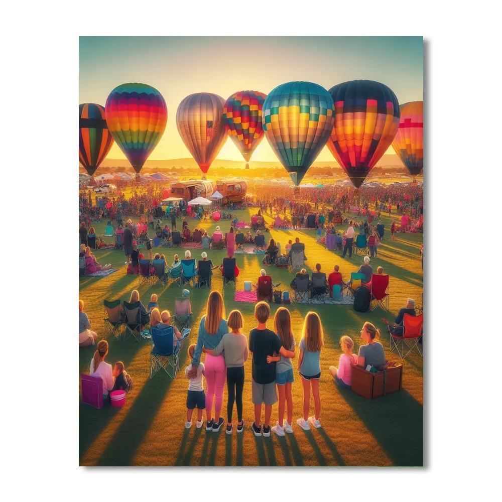 The Great Texas Balloon Race - Longview, Usa Numbered Painting Kits