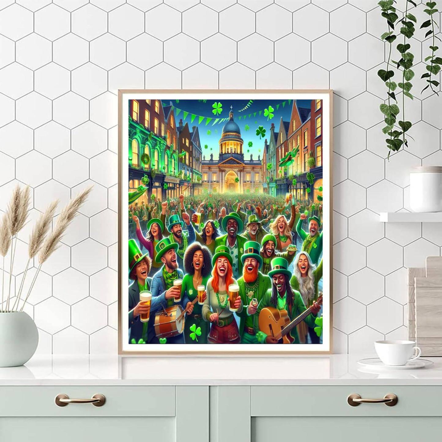 St. Patrick's Day Festival - Dublin Paint By Numbers Art