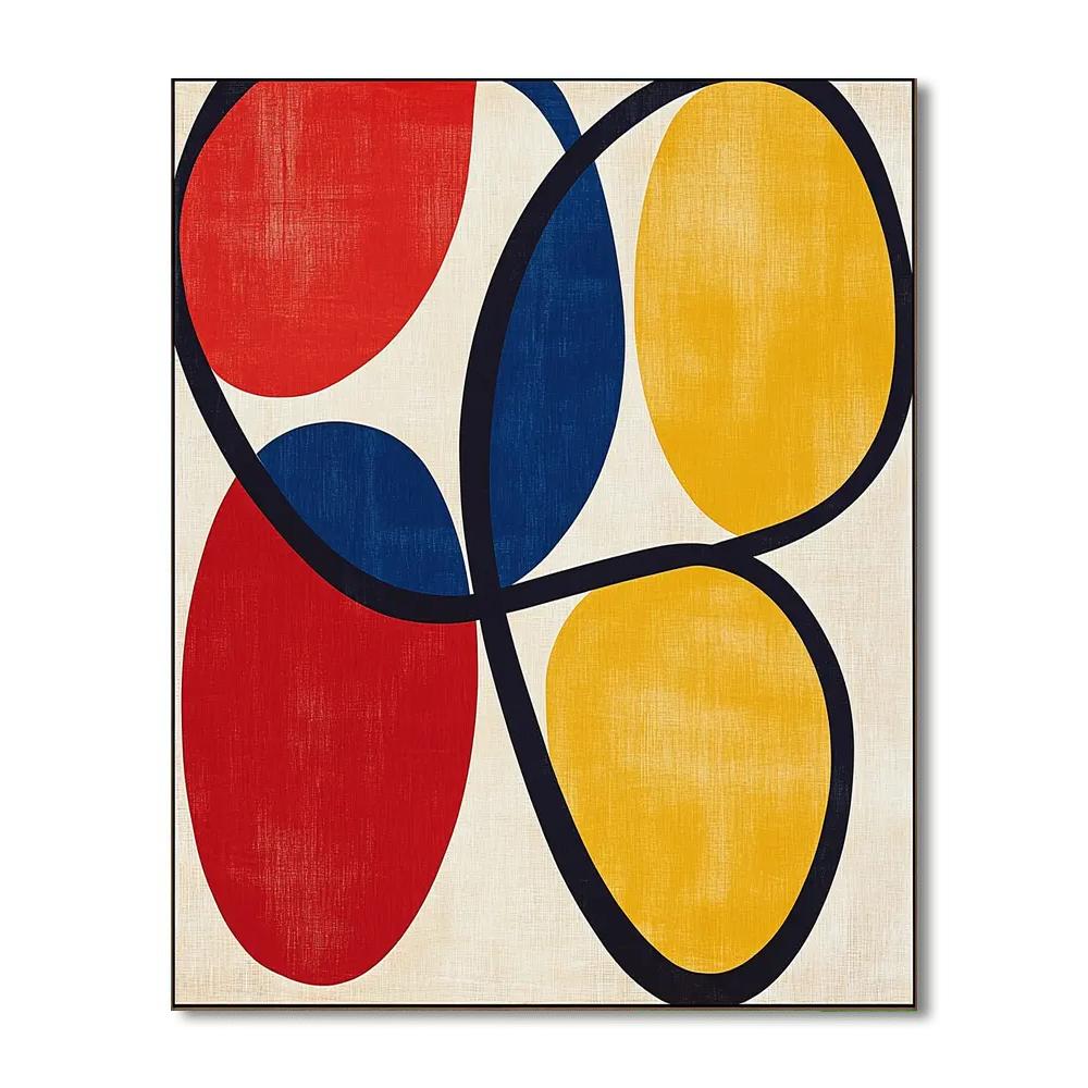 Joan Miró Inspired Playful Shapes  Paint By Numbers Art