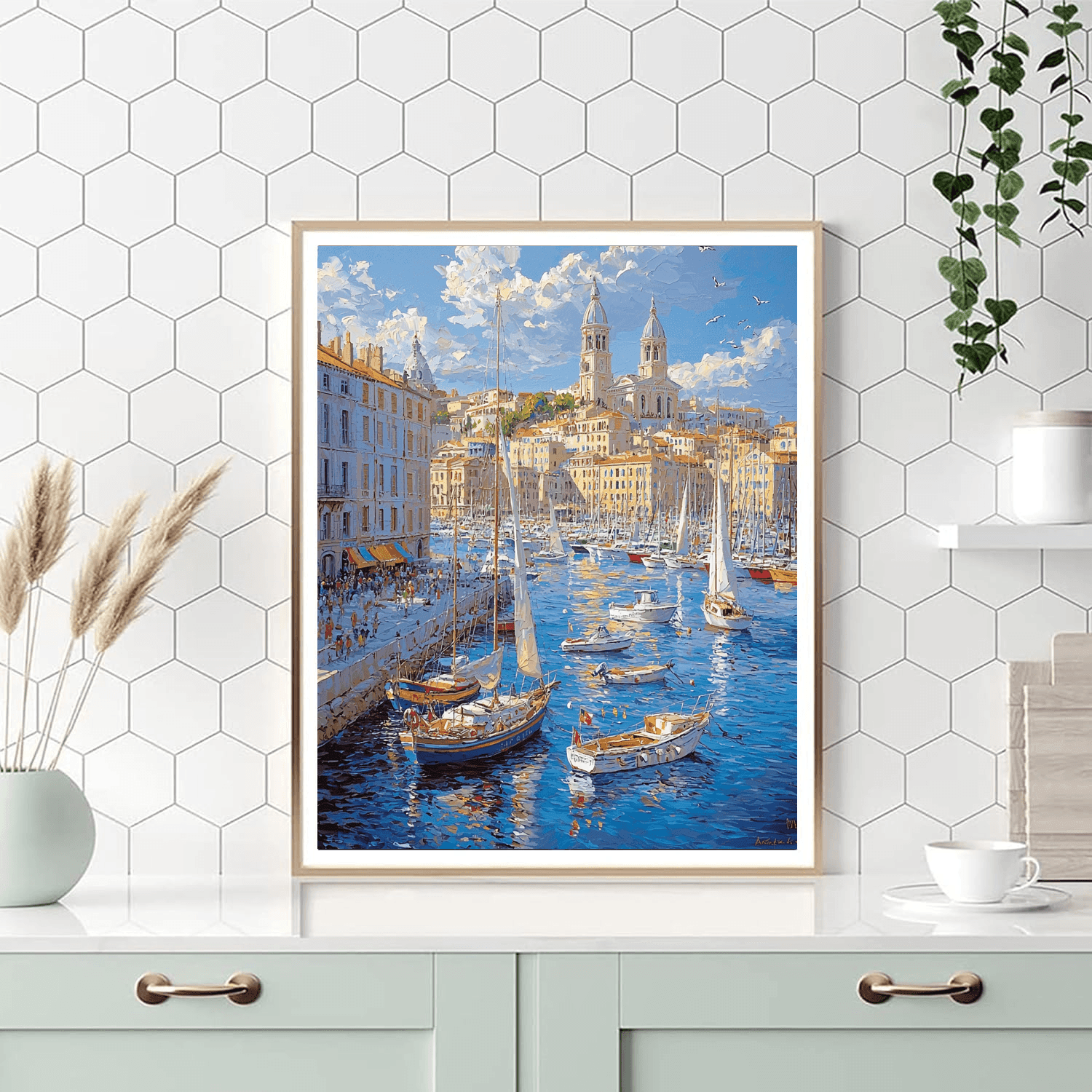 Vieux Port - Marseille Paint By Numbers Kits