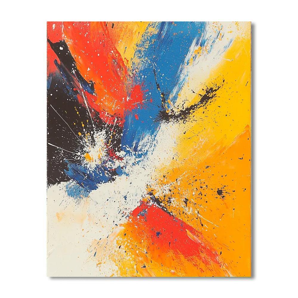Jackson Pollock Inspired Pollock's Energy In Motion  Numbered Painting Kits