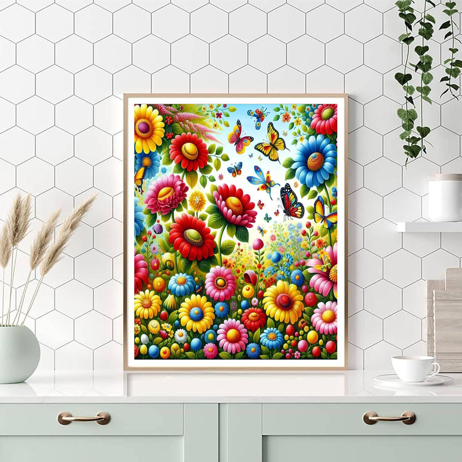 Lively Garden Of Dreams Paint By Numbers Art