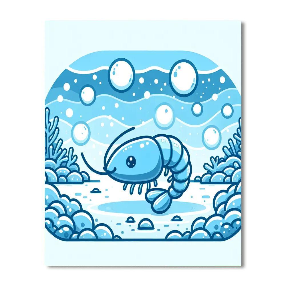 Shy Shrimp Painting By Numbers Kit