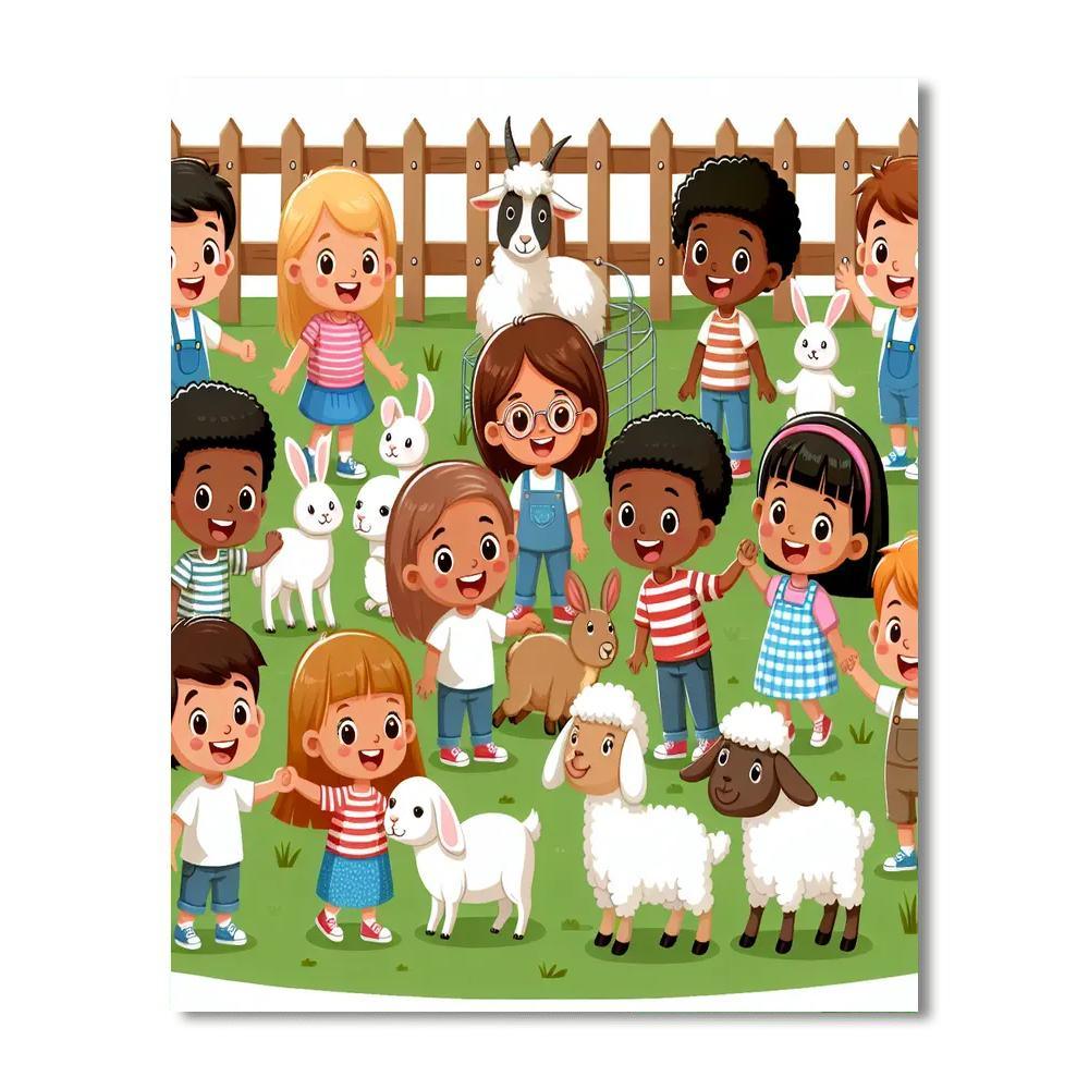 Petting Zoo Playtime Paint By Color