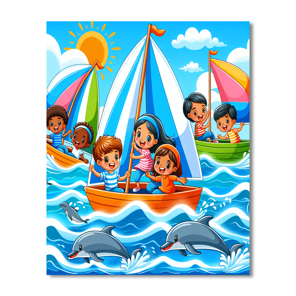 Sailing Adventures On The Ocean Painting By Numbers Kit