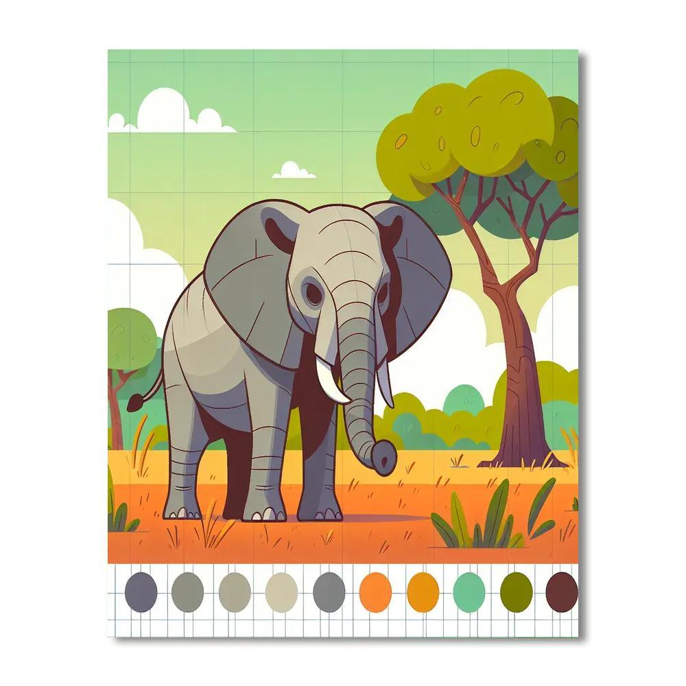 Wise Elephant Journey Paint By Number