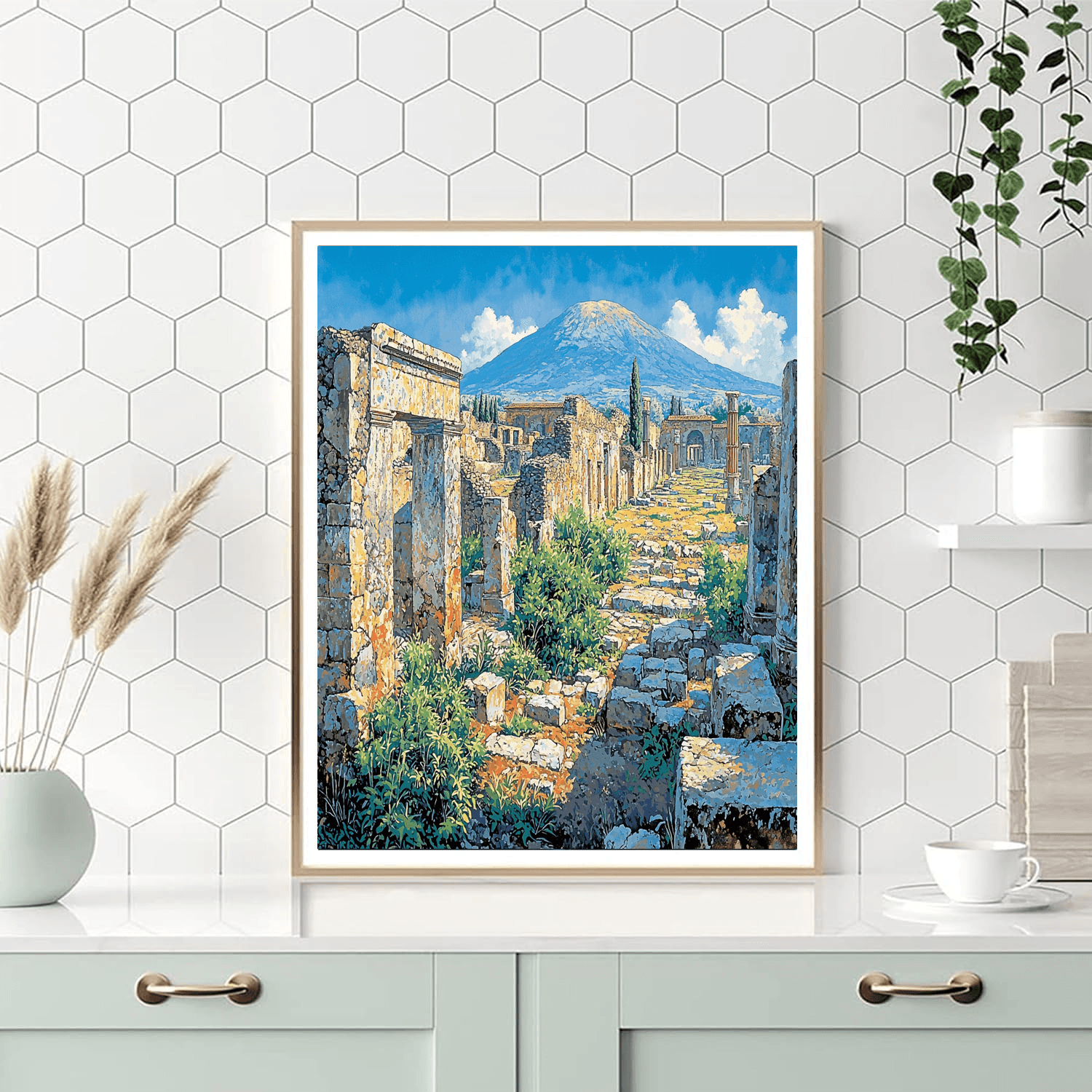 Pompeii Archaeological Site Painting By Numbers Kit