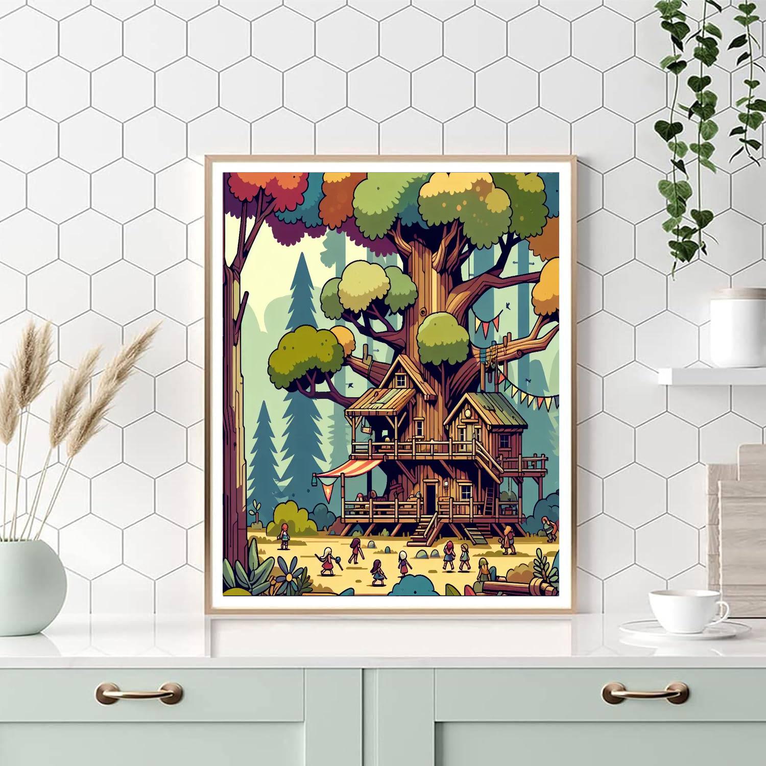 Magic Treehouse Discovery DIY Paint By Numbers