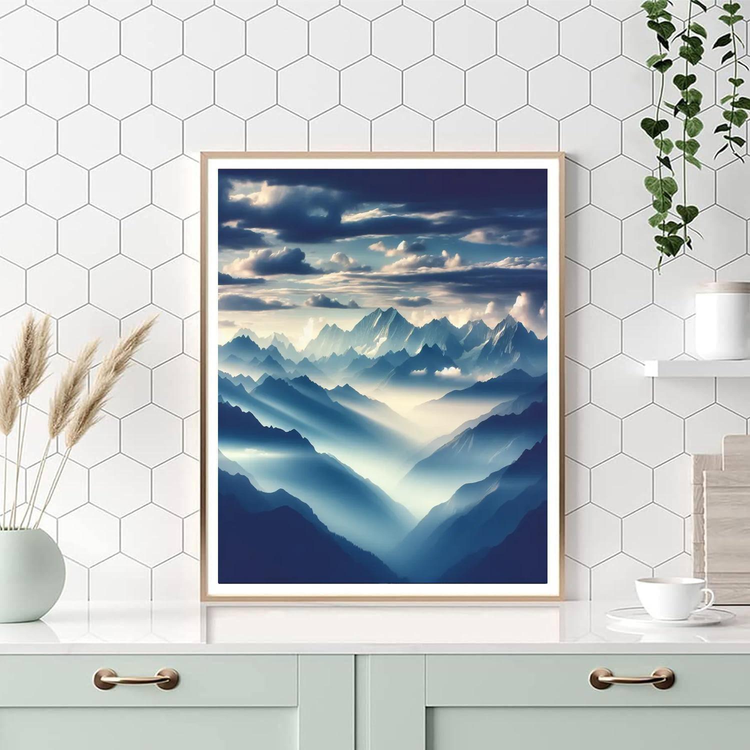 Majestic Mountain Calm Paint By Color