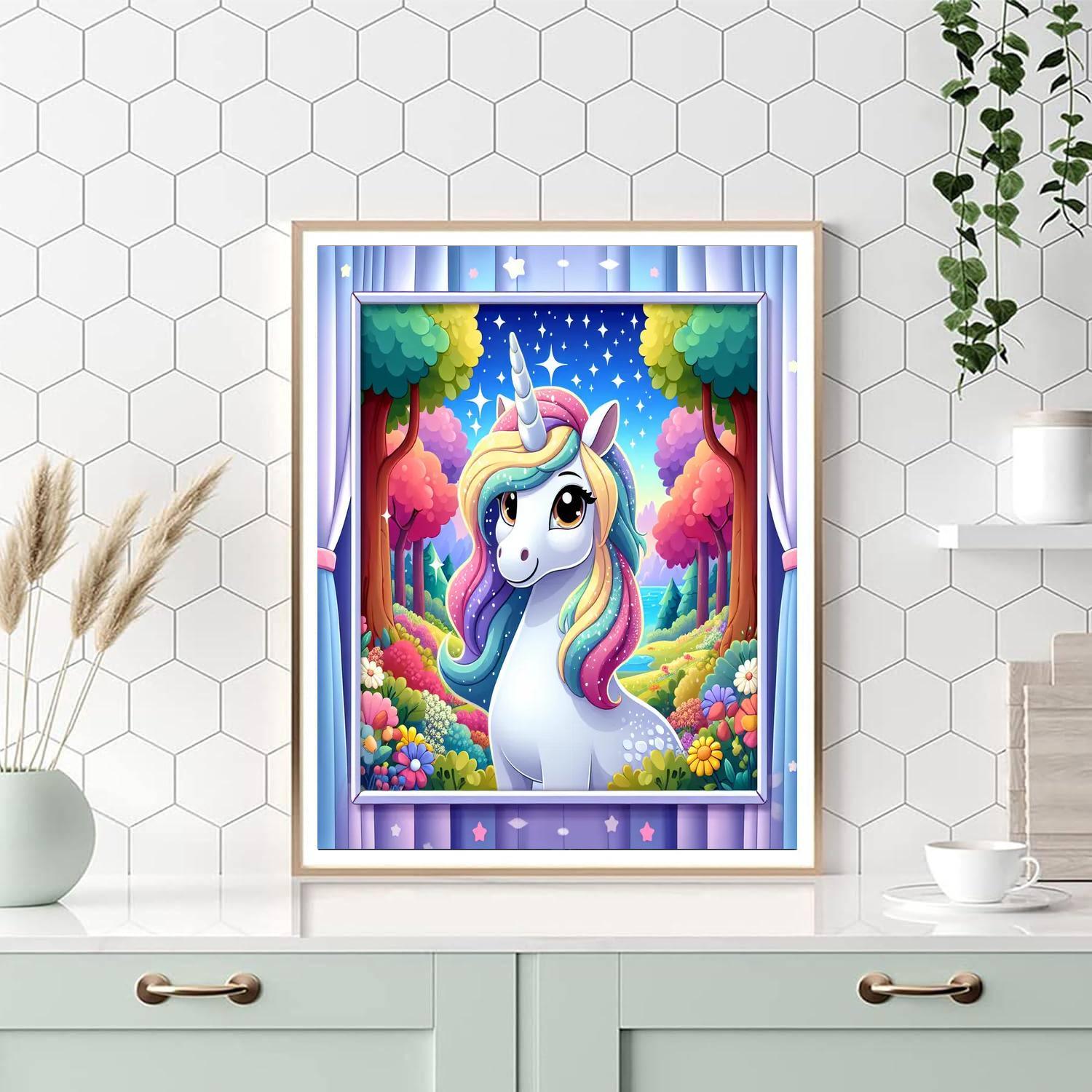 Whimsical Woodland Unicorn Paint By Numbers