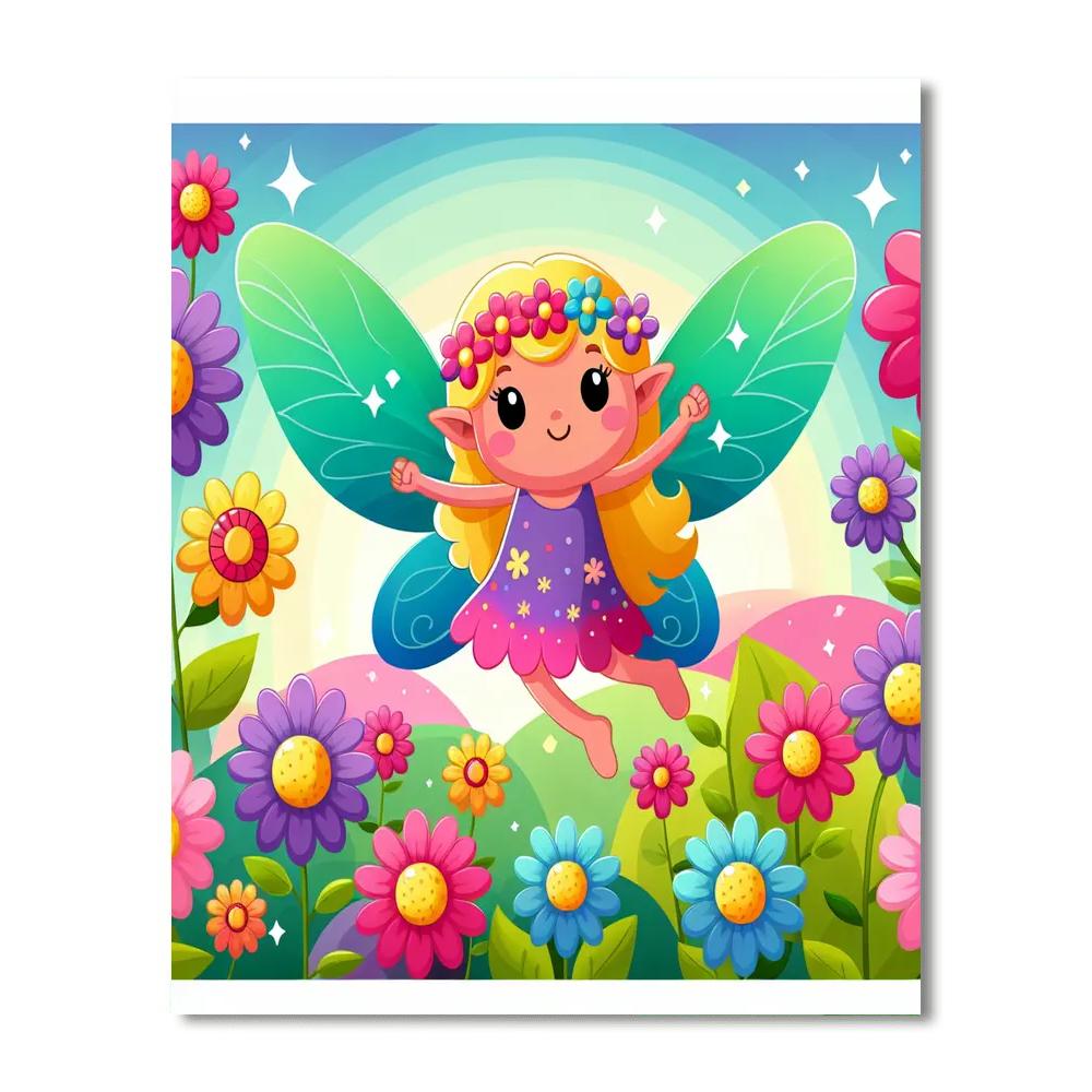 Flying Fairy Paint By Numbers Art