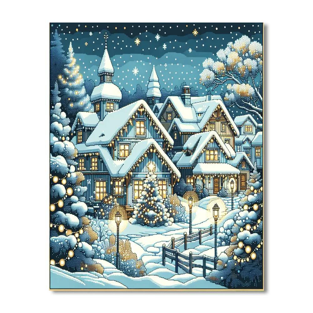 Winter Village Festival Paint By Numbers Kits