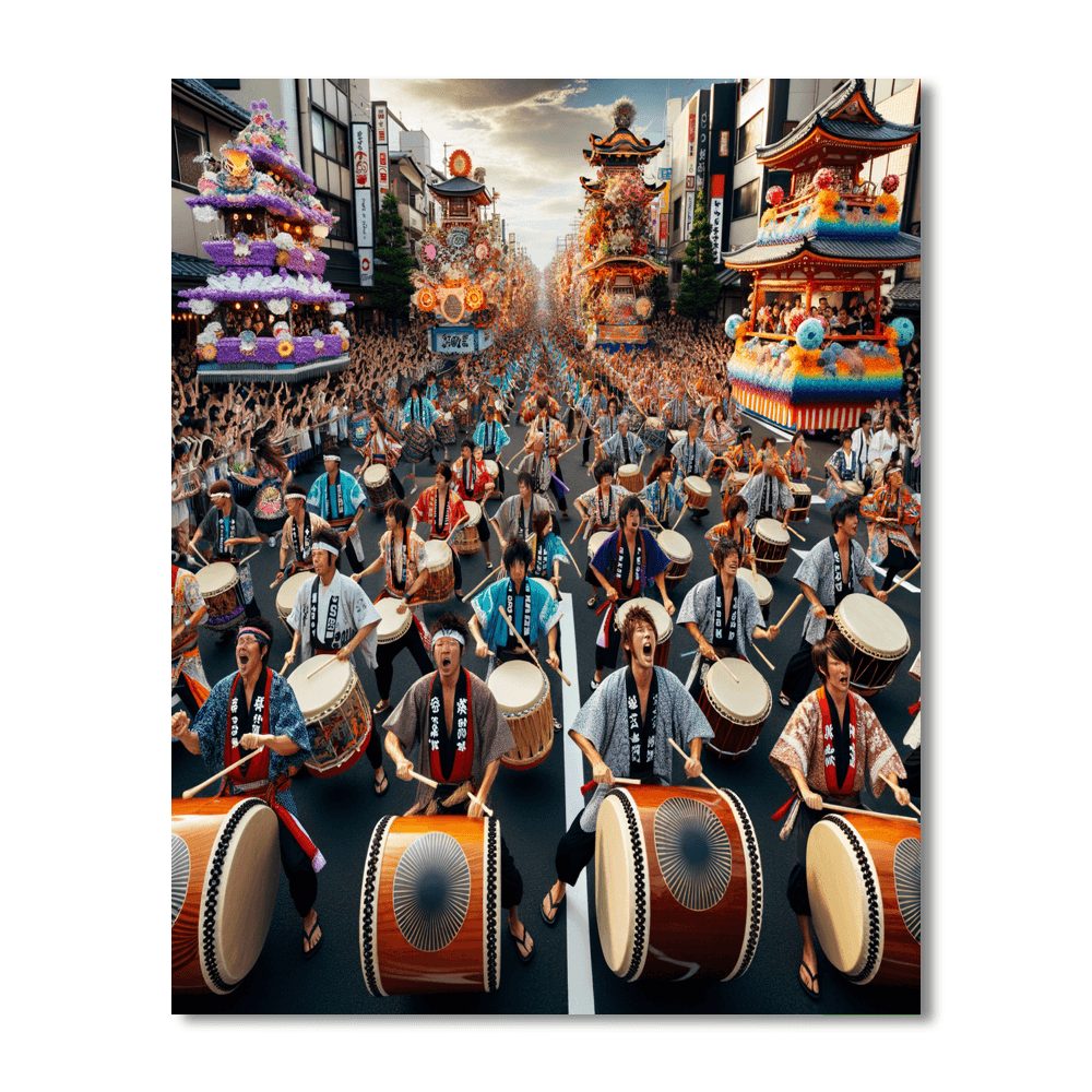 Katsuura Big Hayashi Festival - Japan Paint By Color