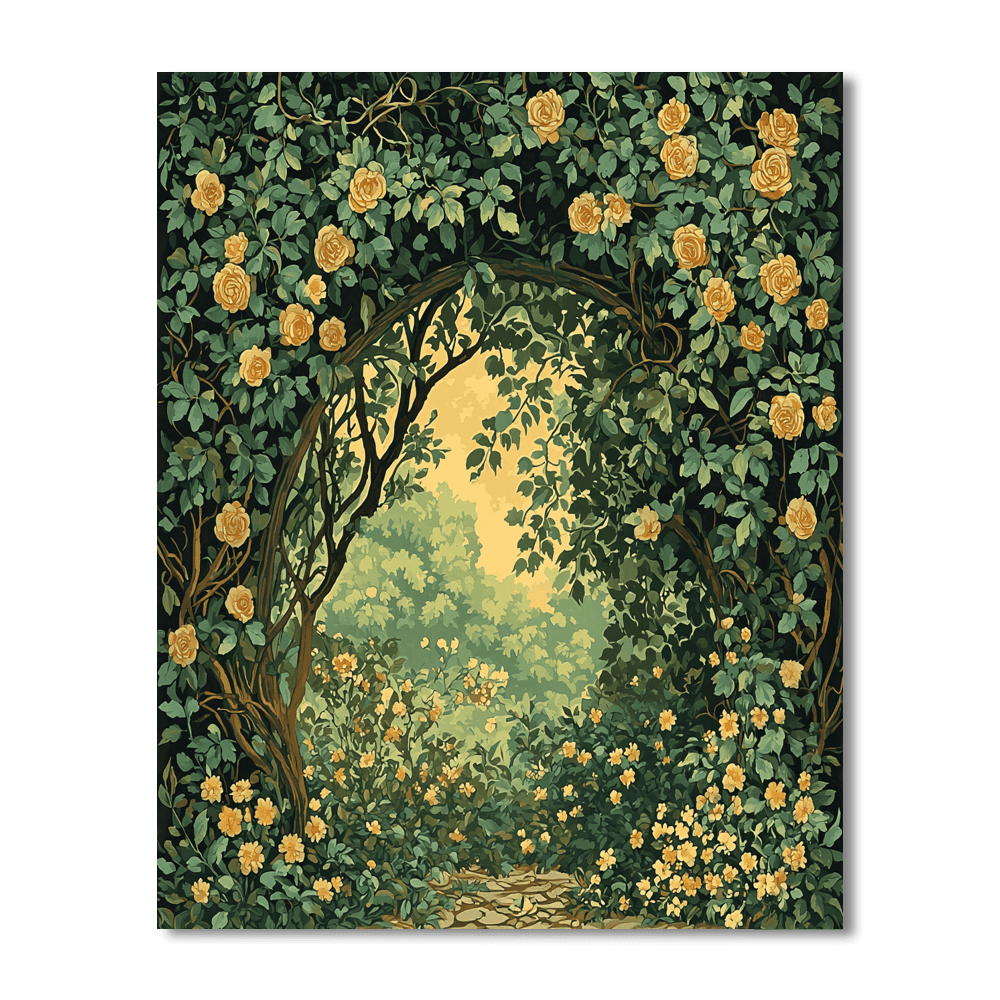 Alphonse Mucha Inspired Celtic Enchantment  Paint By Color