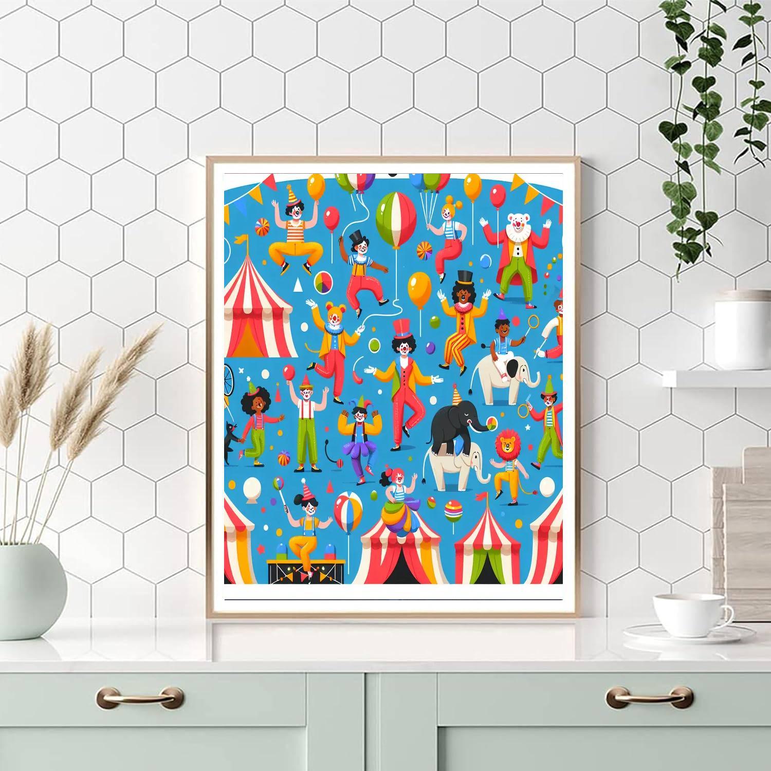 Fun Circus Painting By Numbers Kit