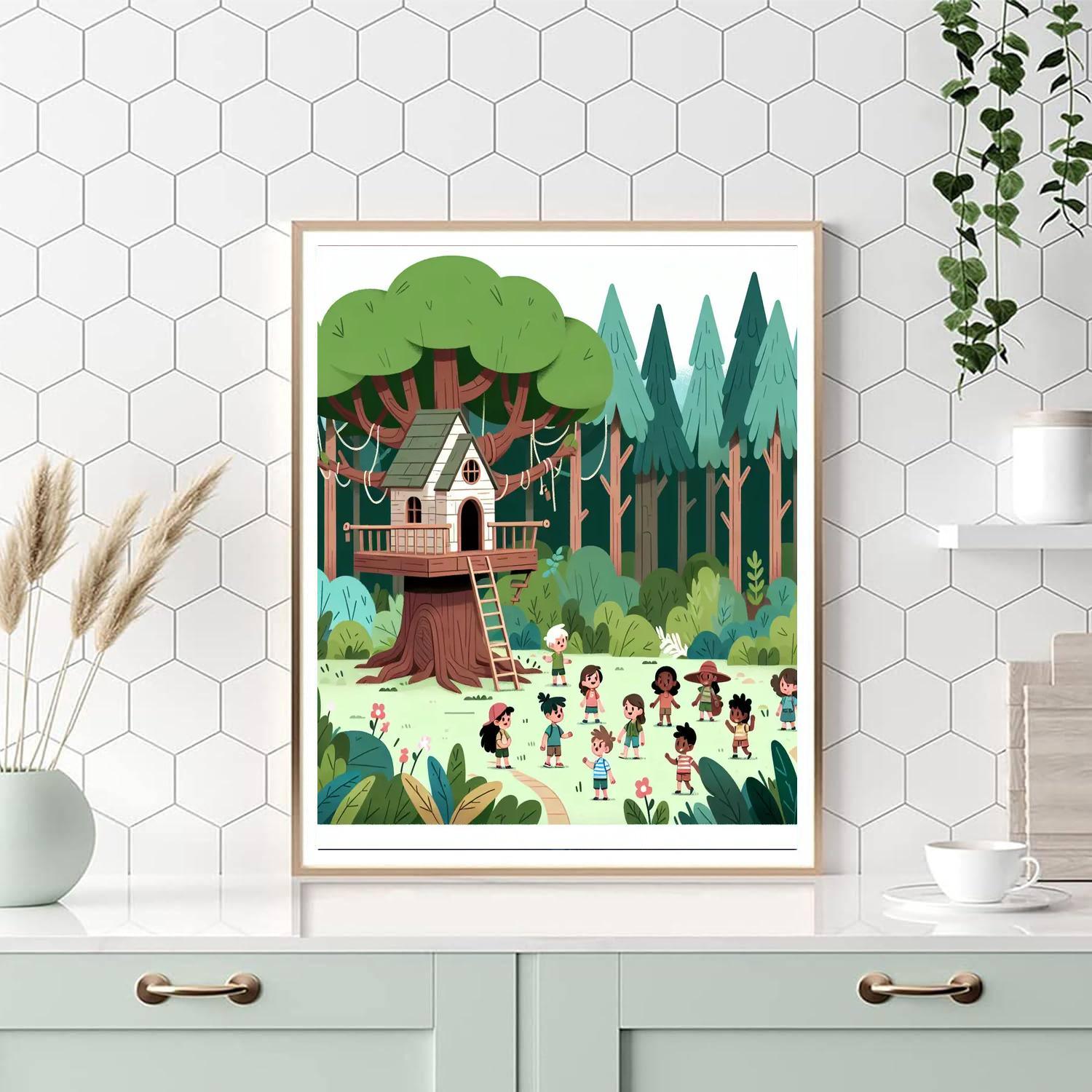 Magic Treehouse Expedition Paint By Numbers Art