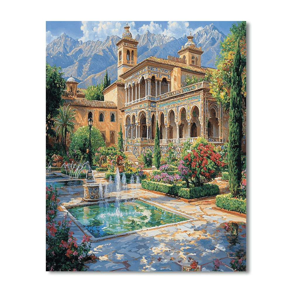 Alhambra Palace - Granada Numbered Painting Kits