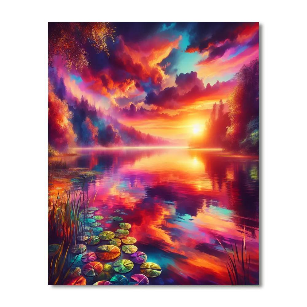 Dazzling Summer Sunset Paint By Number