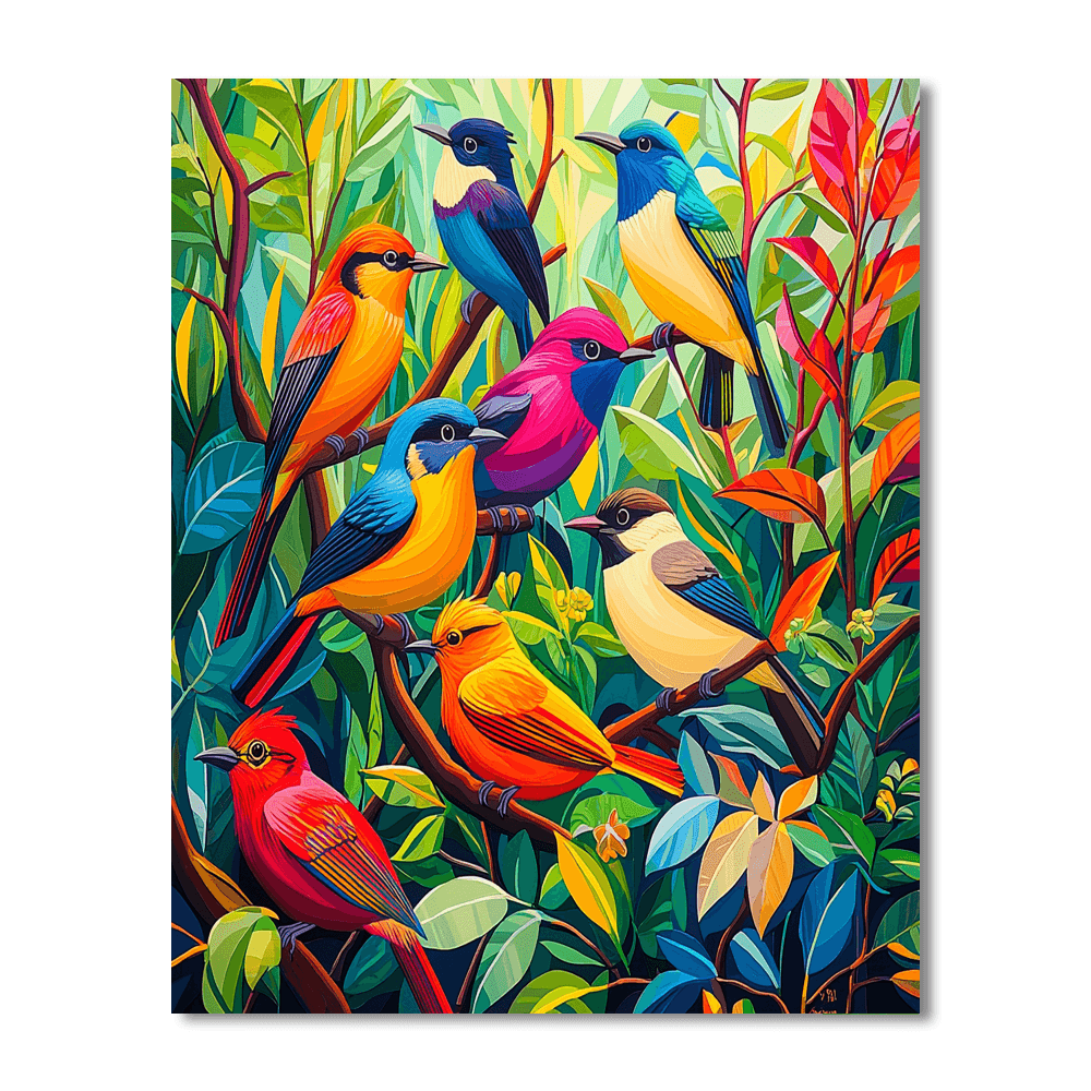 Charley Harper Inspired Wildlife Wonders  Paint By Color