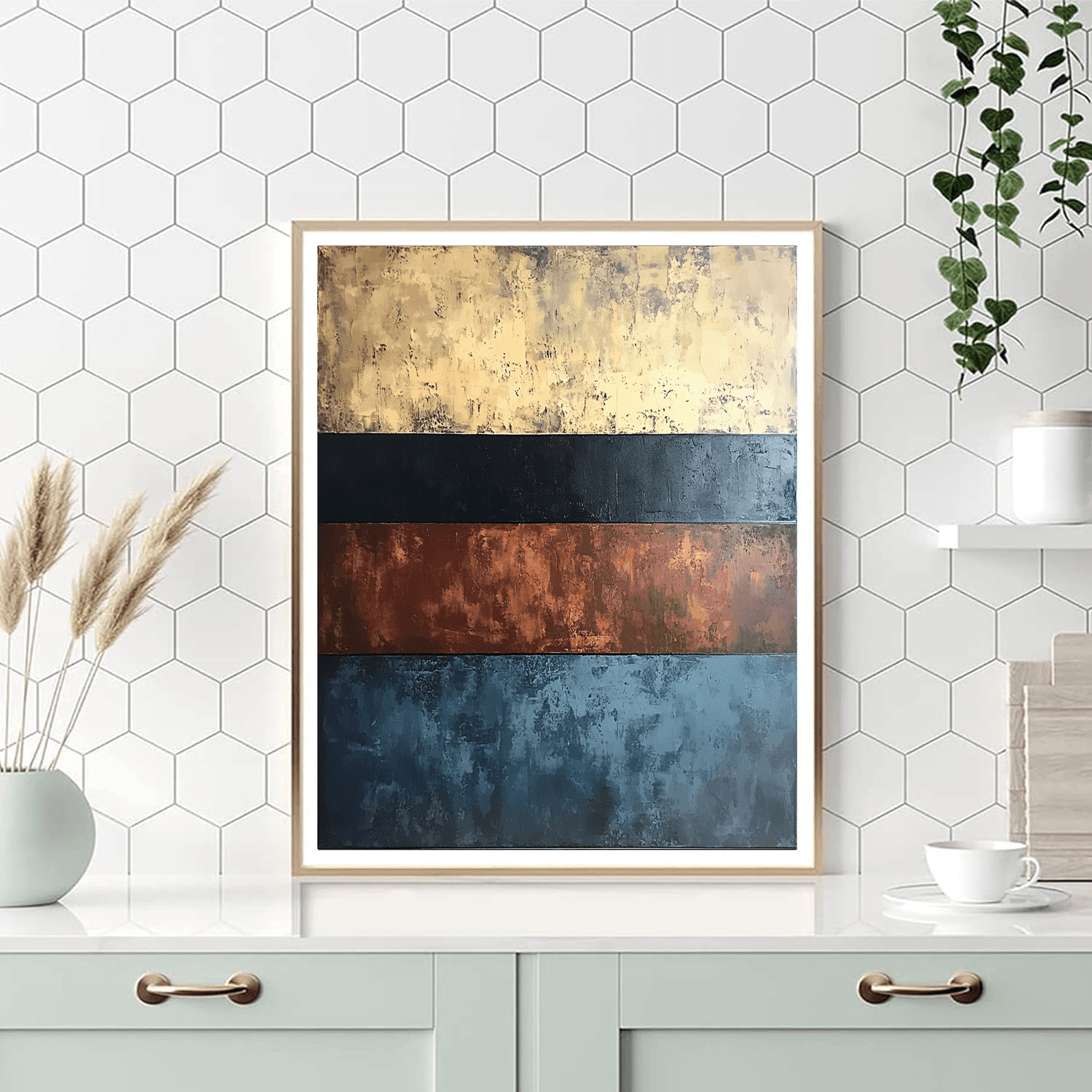 Mark Rothko Inspired Rothko's Earthly Elements  Paint By Numbers Art