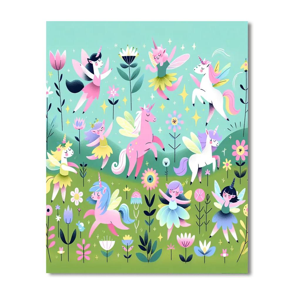 Enchanted Meadow Dance Painting By Numbers Kit