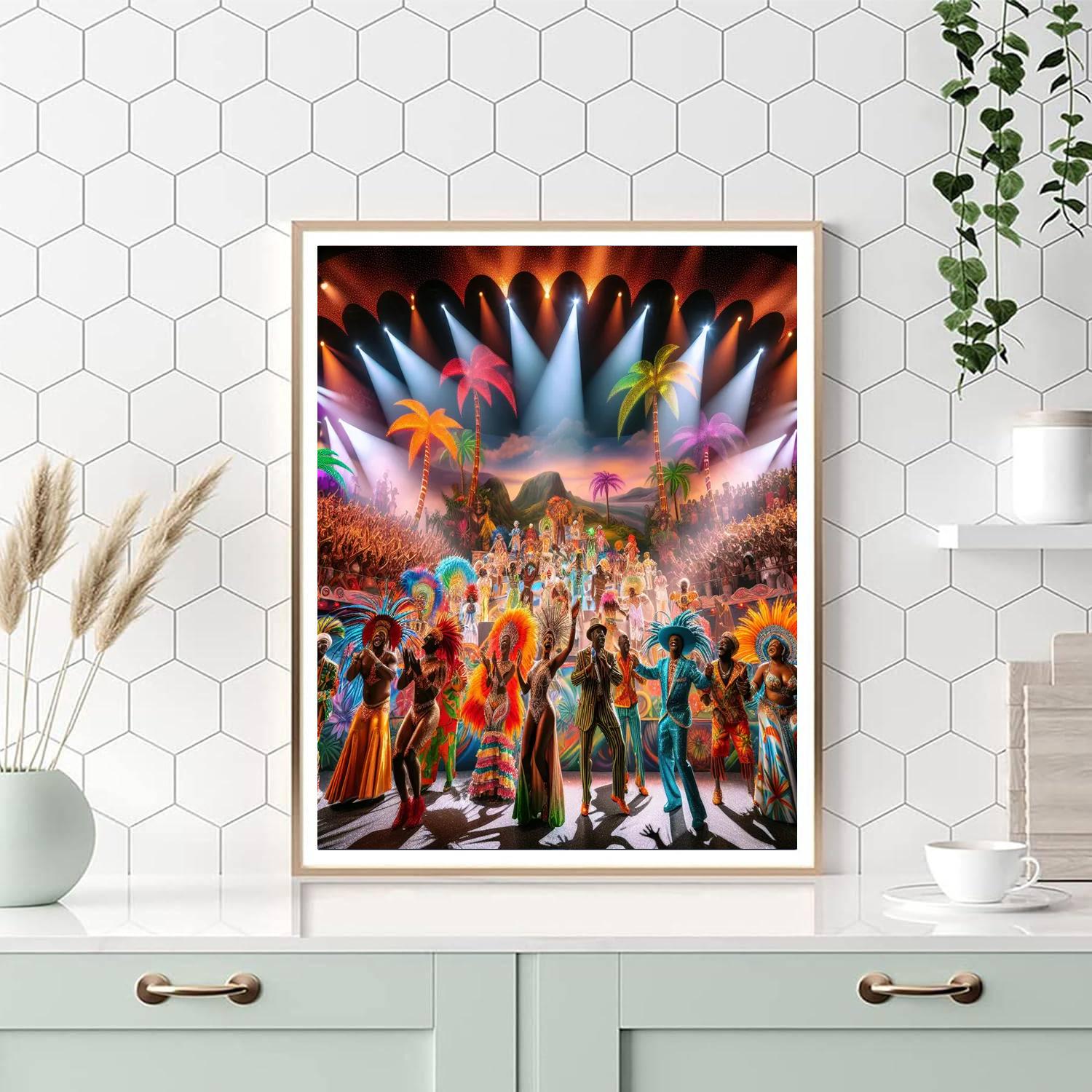 Calypso Festival - Trinidad And Tobago Number Painting