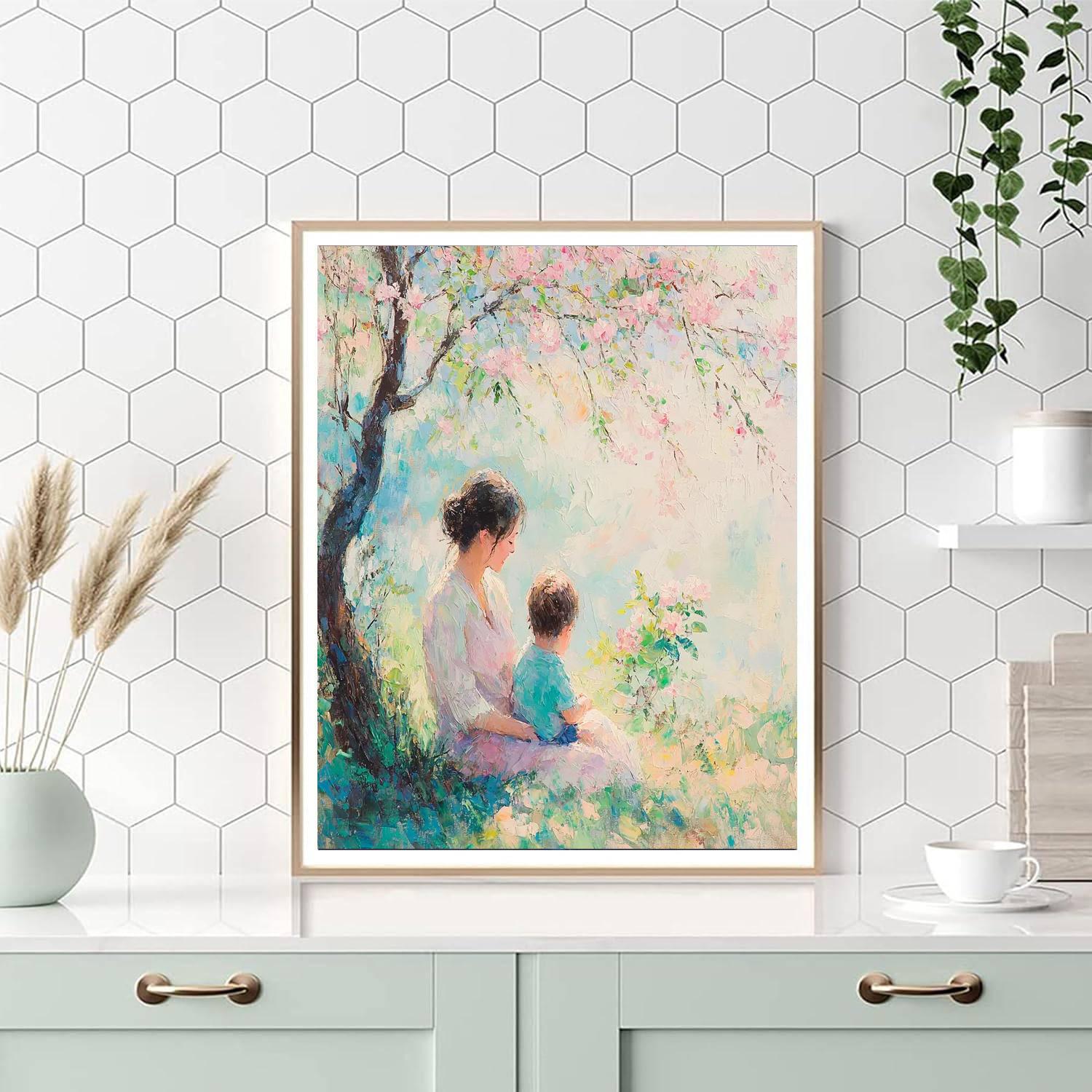 Whispers Of Maternal Love Painting Number Kit