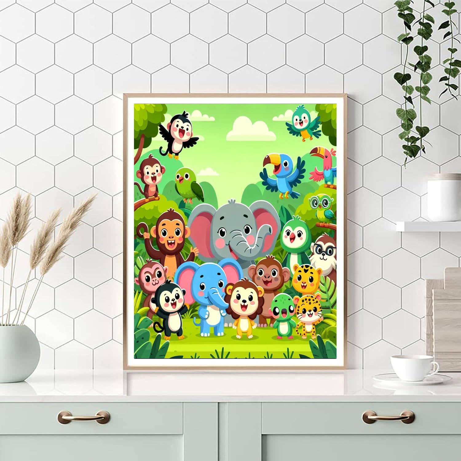 Jungle Party Celebration Paint By Number