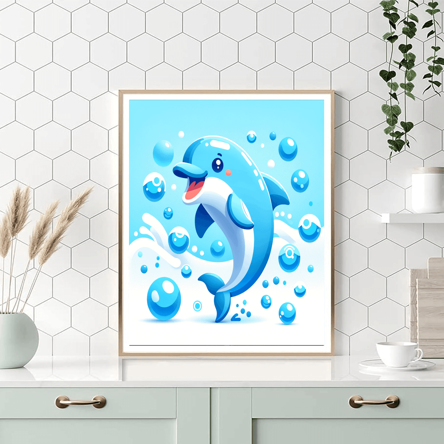 Bubble Fun Dolphin Paint By Color