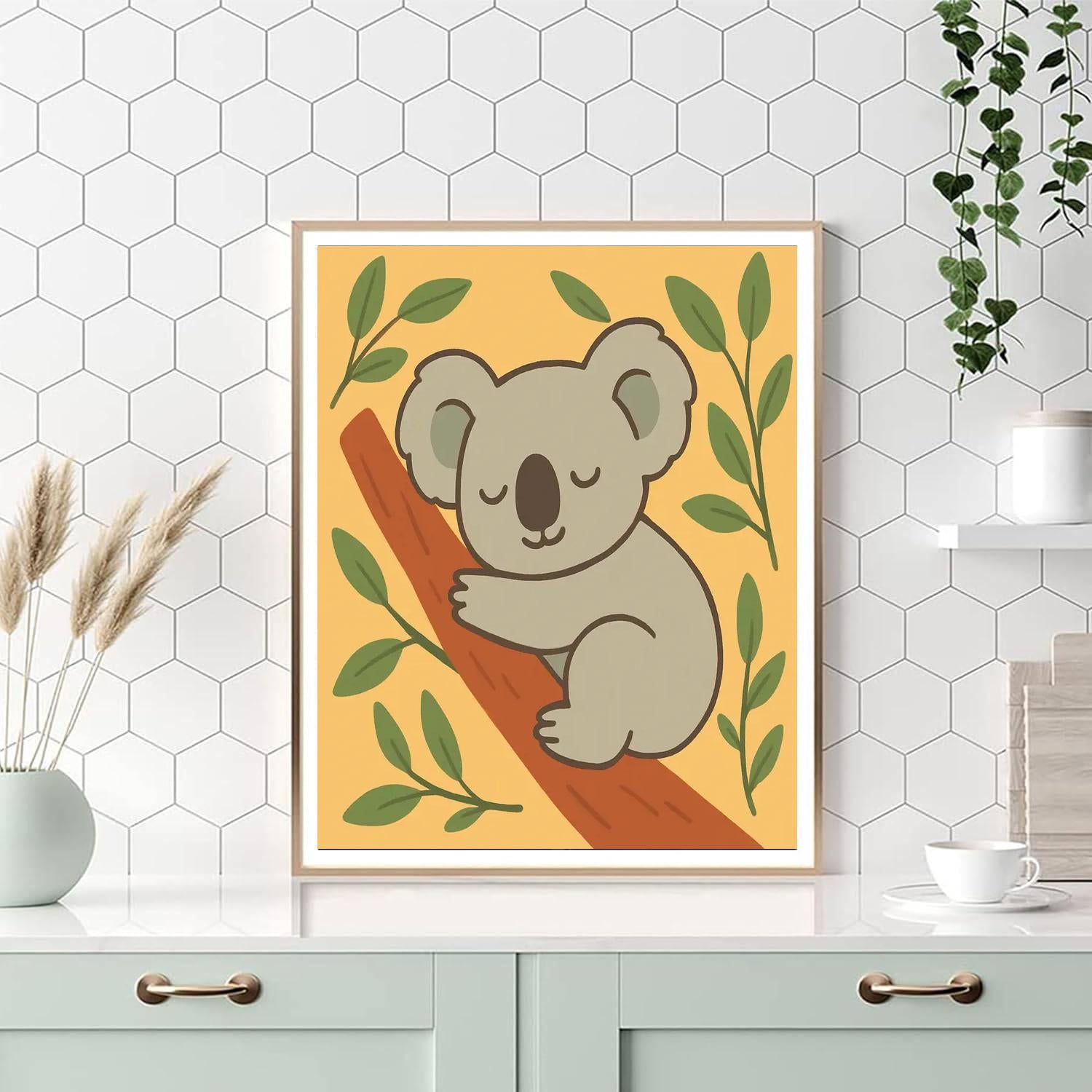 Cuddly Koala Naptime Paint By Number
