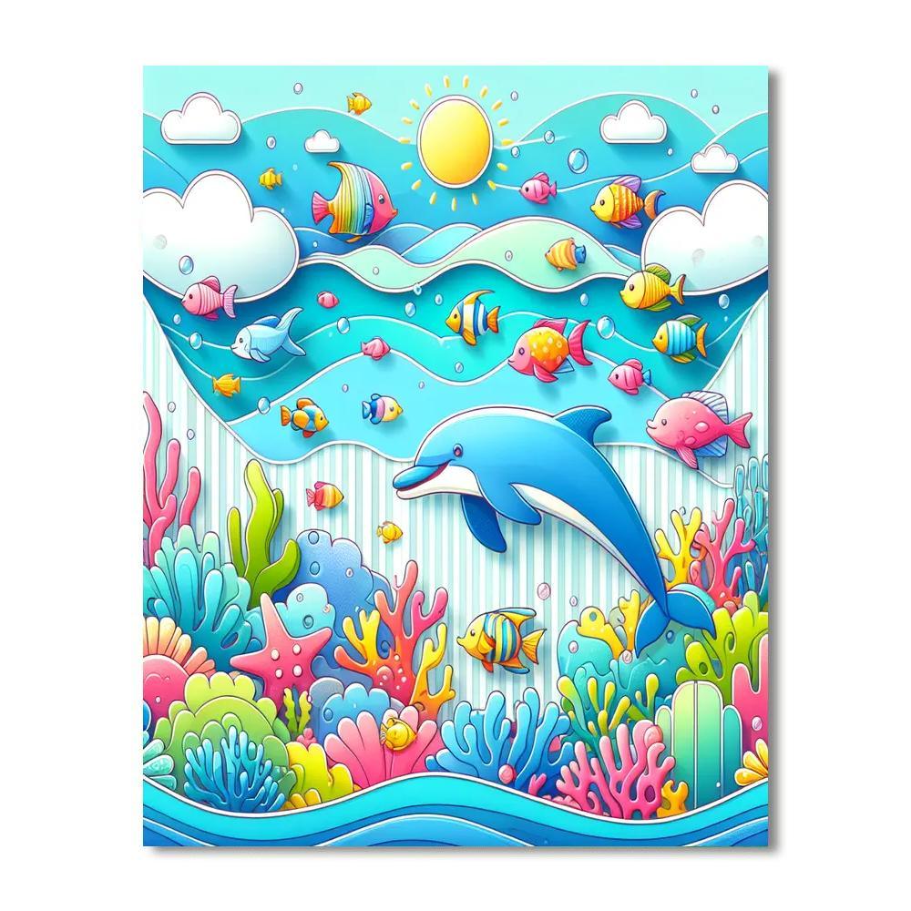 Dreamy Underwater Adventure Paint By Numbers Art