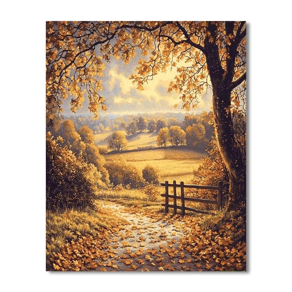 John Constable Inspired Autumnal Whisper  Paint By Color