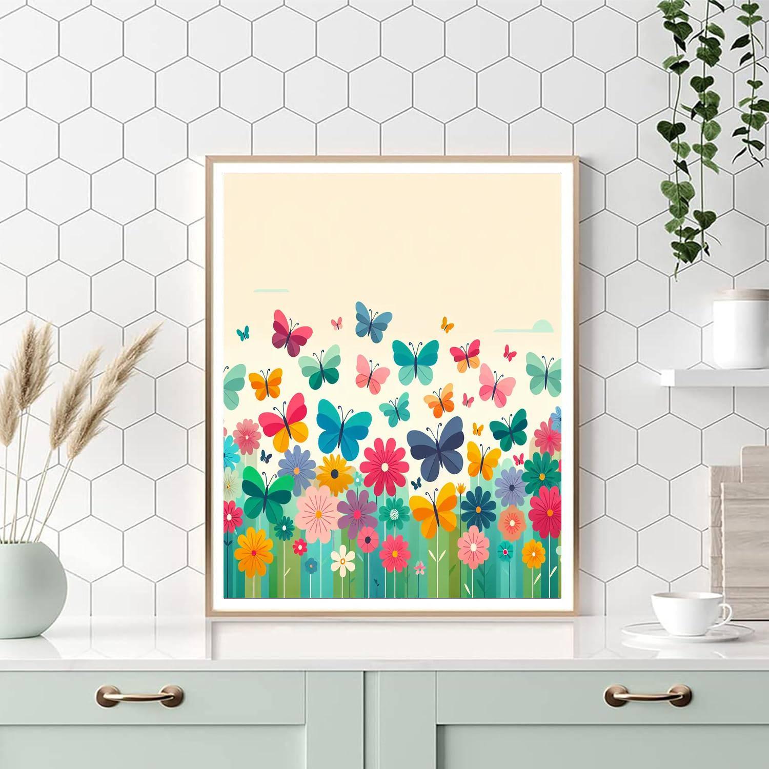 Blissful Butterfly Ballet Number Painting