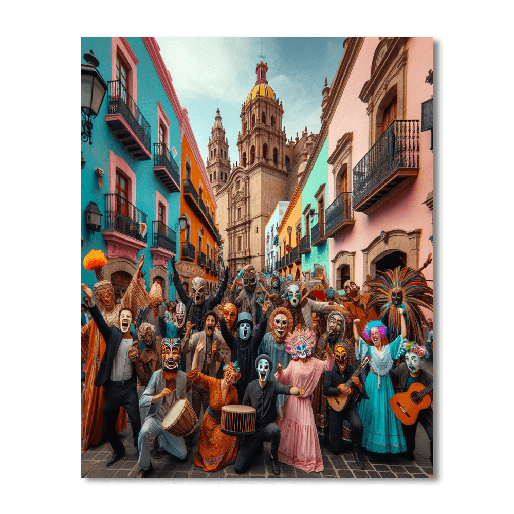 Festival Internacional Cervantino - Guanajuato Painting By Numbers Kit