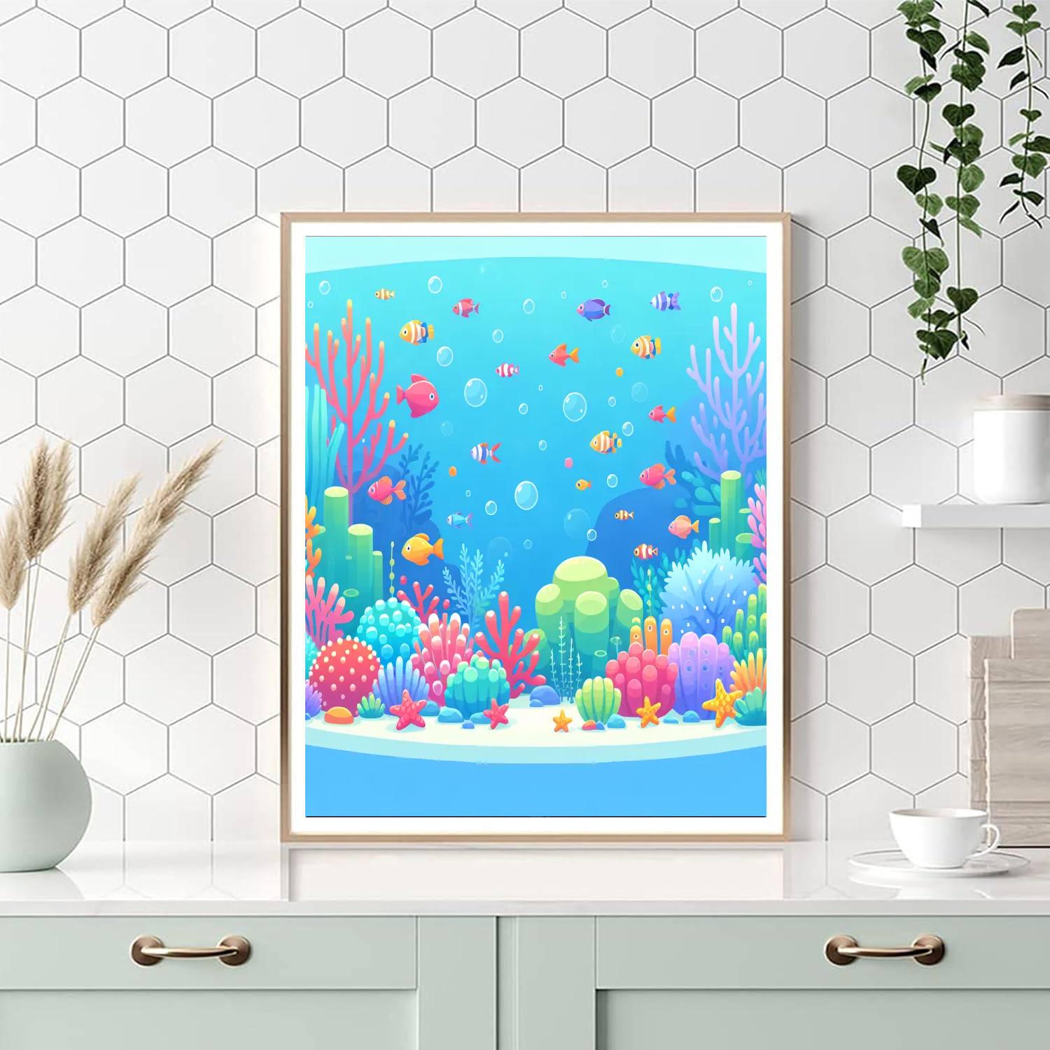 Underwater Garden Delight Paint By Numbers