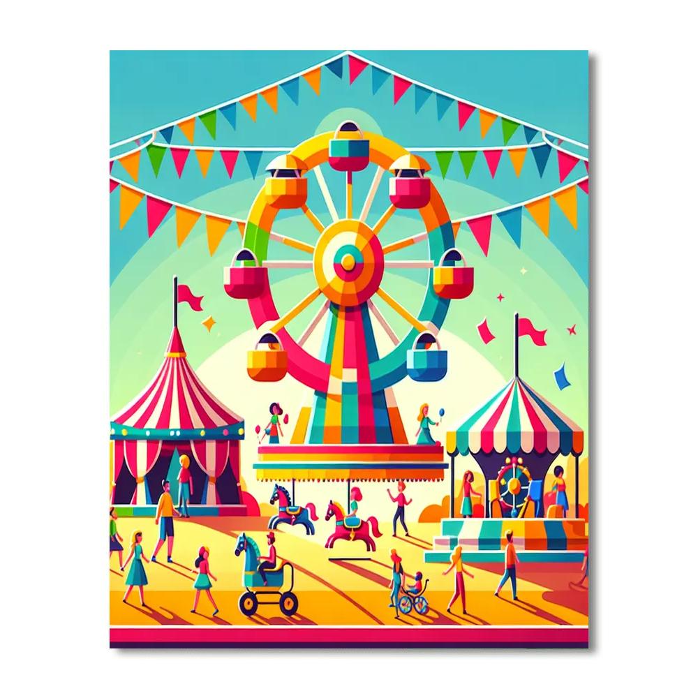 Carnival Of Curiosities Number Painting