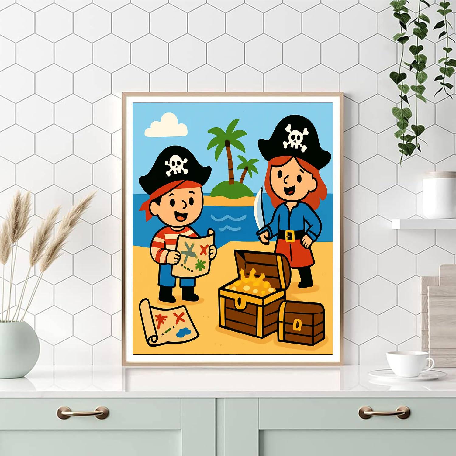 Hidden Treasure Numbered Painting Kits