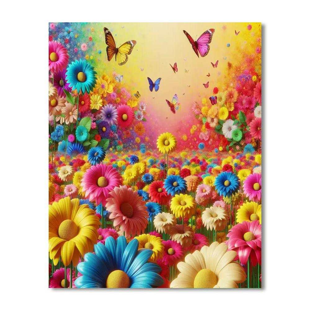 Frolic In The Flower Field Paint By Color