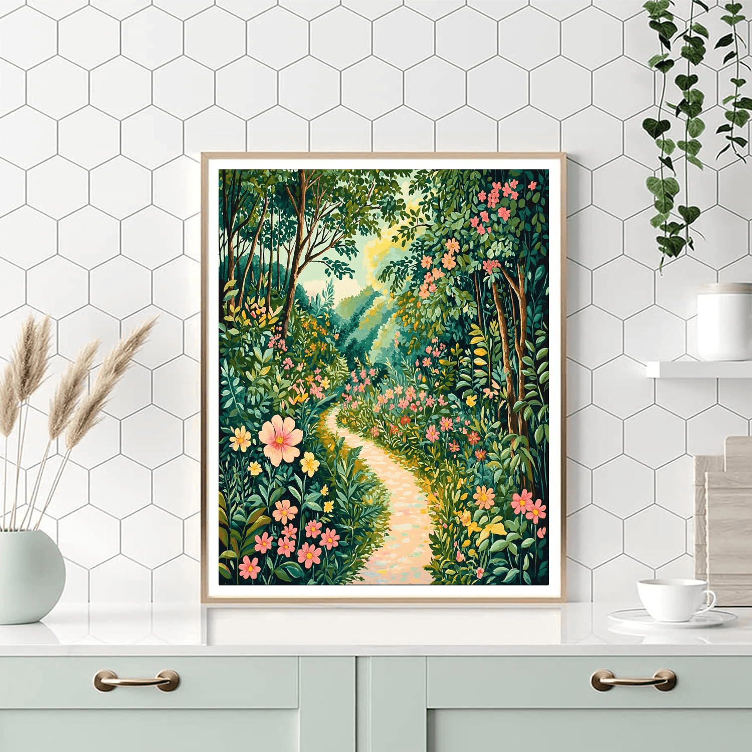 Henri Rousseau Inspired Magical Forest Path  Paint By Numbers Art