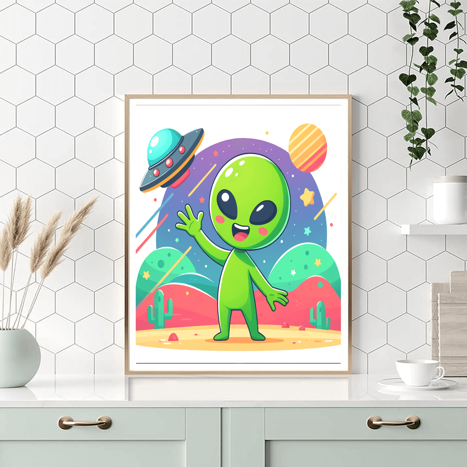 Silly Alien Encounters DIY Paint By Numbers