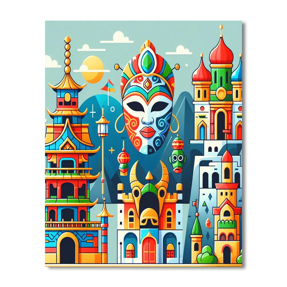 Exploration Of Cultures Painting Number Kit