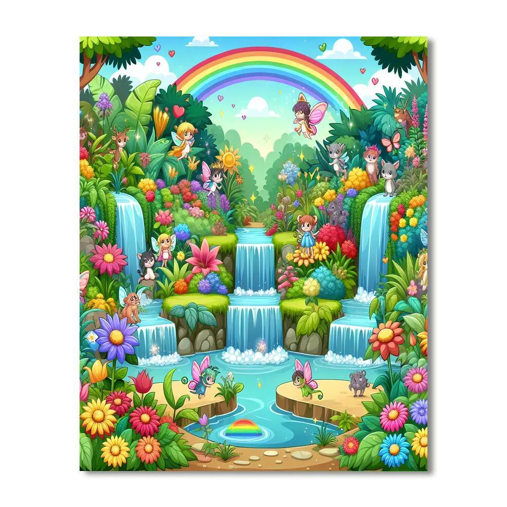 Garden Of Magical Creatures Painting By Numbers Kit