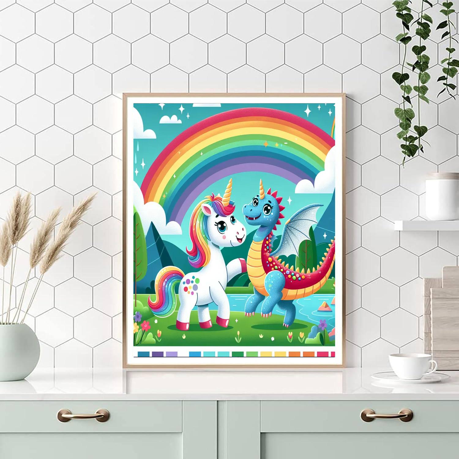 Magic Mythical Creatures Number Painting