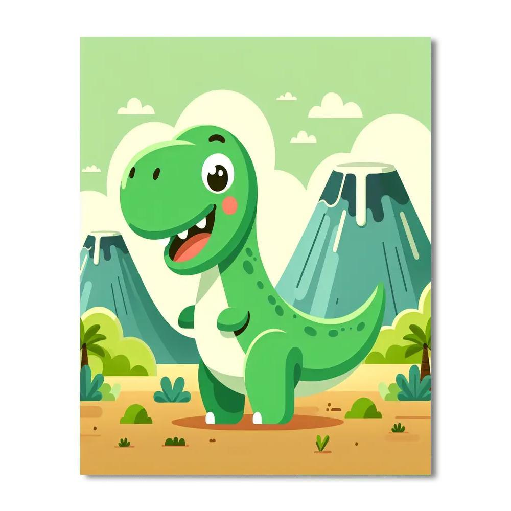 Dino Adventure Safari DIY Paint By Numbers