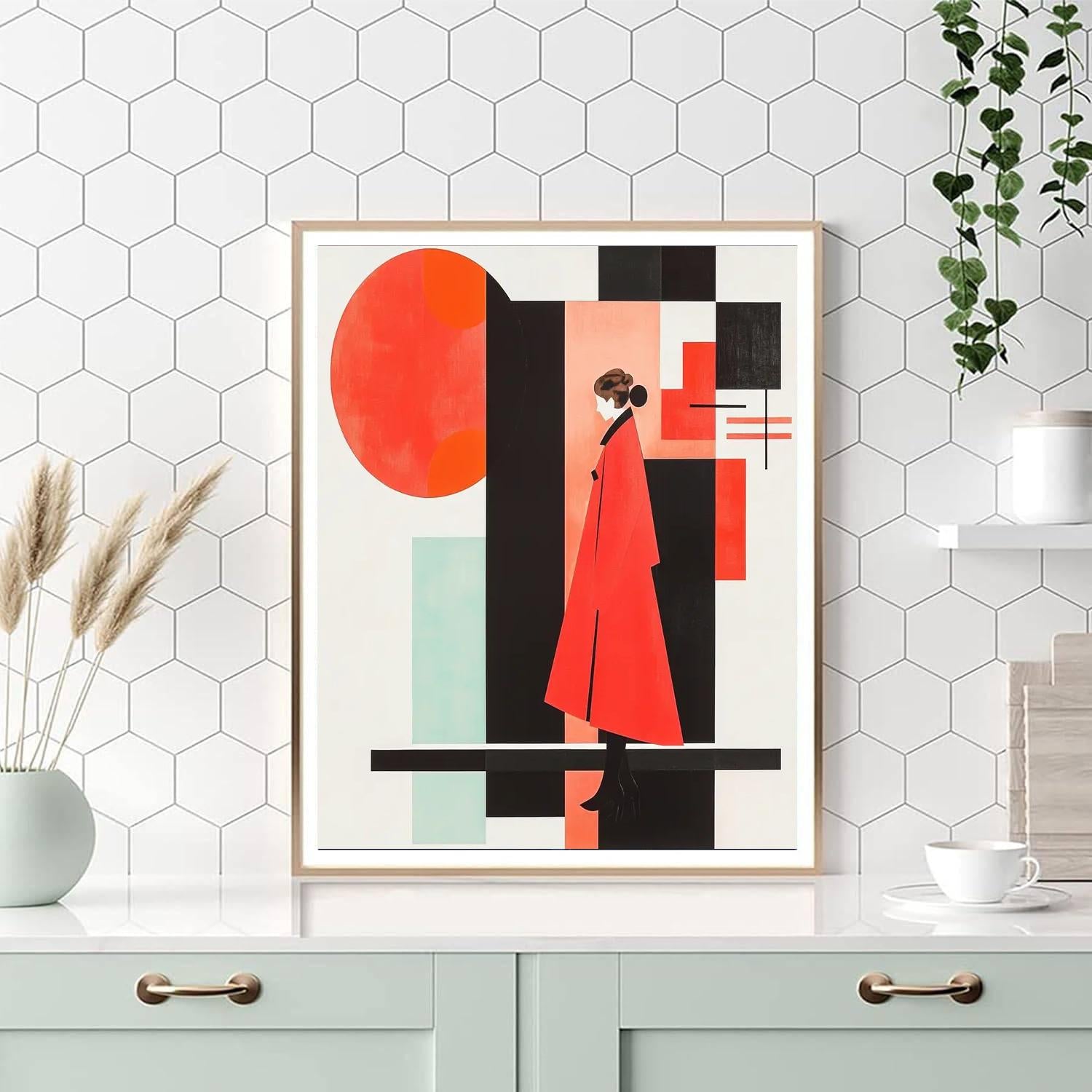 Kazimir Malevich Inspired Balance Of Contrast  Paint By Color