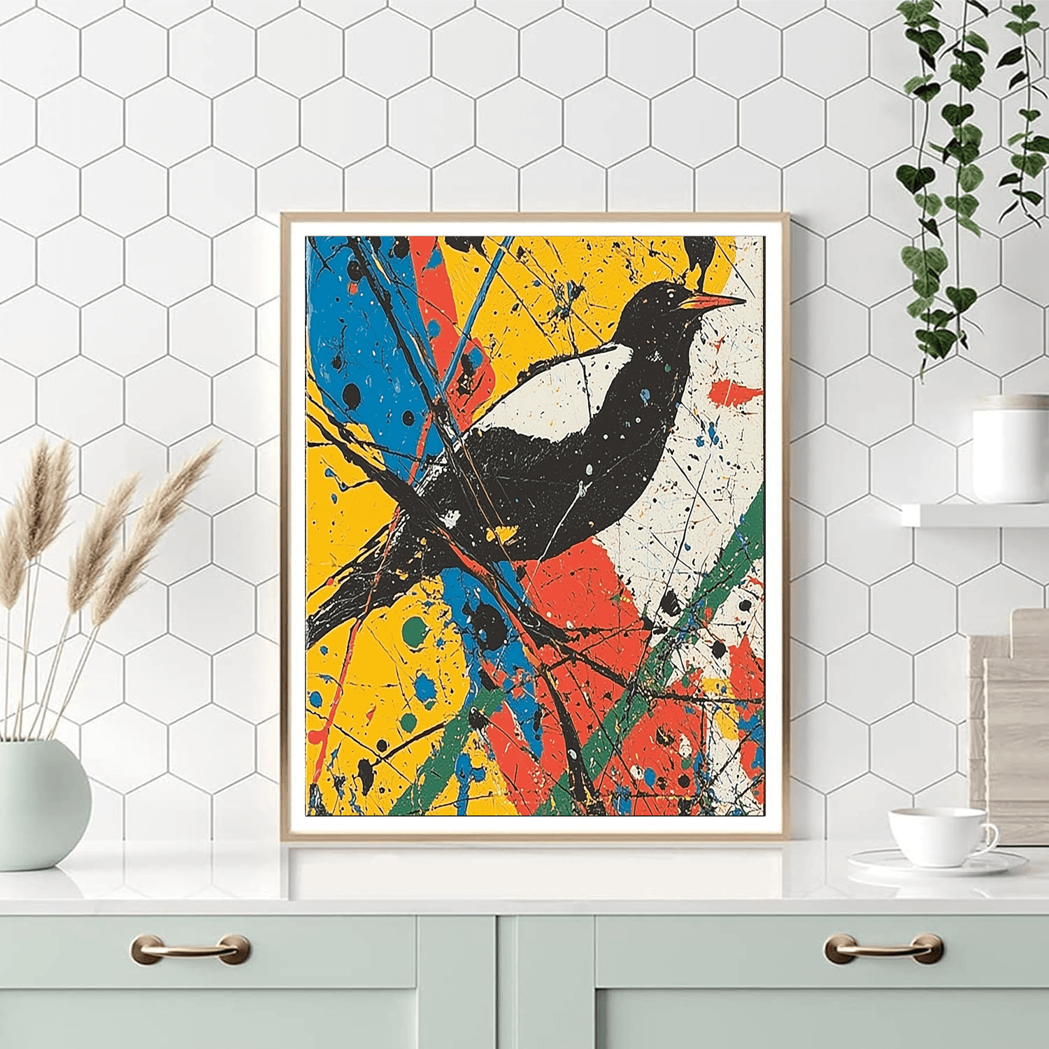 Jackson Pollock Inspired Contemporary Fusion  Paint By Numbers